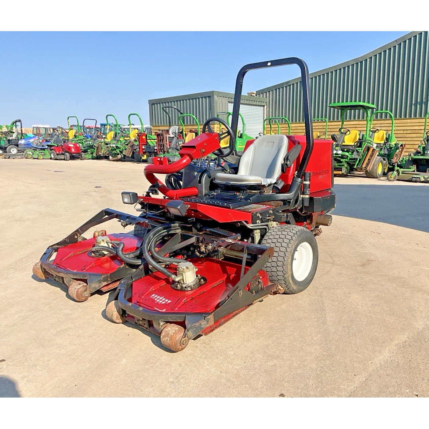 2011 TORO GROUNDSMASTER 3500-D SIDEWINDER TRIPLE POD MULCHING RIDE ON LAWN MOWER
